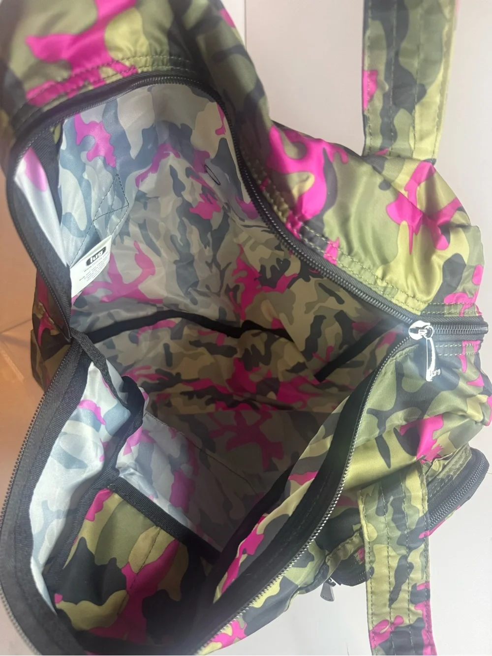 #377 Lug Puddle Jumper LE Packable Camo Tote Bag